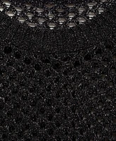 Mango Women's Lurex Openwork Knit Sweater