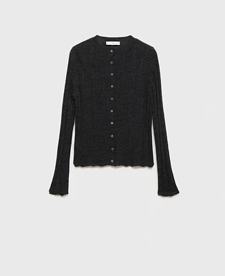 Mango Women's Button Knit Cardigan