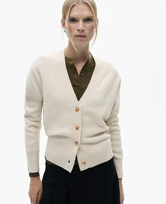 Mango Women's Button Knit Cardigan