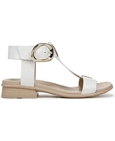 Naturalizer Women's Brandy T-Strap Stacked Low Block Heel Sandals