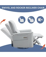 Mondawe Swivel And Rocker Power Recliner Chair