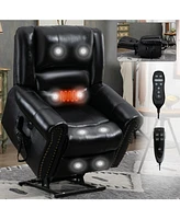 Mondawe Power Lift Recliner Chair Heat Massage