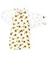 Hudson Baby Girls Convertible Swaddle Sleep Sack, Sunflower