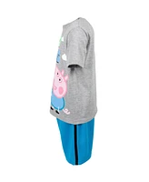 Peppa Pig Toddler Boys T-Shirt and Mesh Shorts Outfit Set