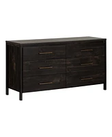 Slickblue Modern 6 Drawer Double Dresser