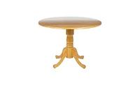 Slickblue Round Drop-Leaf Dining Table for Space-Saving and Versatile Dining Solutions