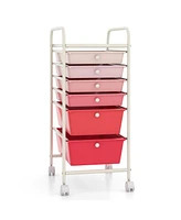 Gouun 6 Drawers Rolling Storage Cart Organizer