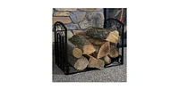 Slickblue Indoor/Outdoor 2-Ft Firewood Holder Log Rack for Efficient Storage