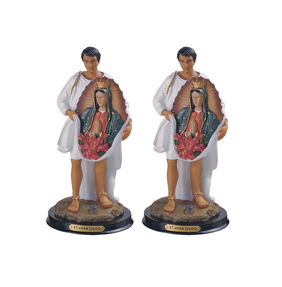 Fc Design "2-pc Gift Set" 12"H Saint Juan Diego with Virgen of Guadalupe Statue Holy Figurine Statue Ornament Home Room Office Decor and Perfect Gift