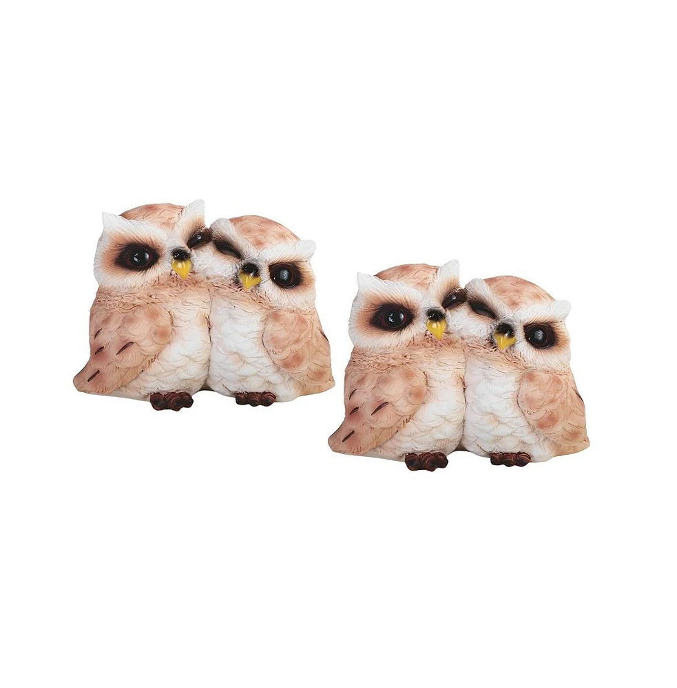 Fc Design "2-pc Gift Set" 4.5"W Lovely Owl Babys Figurine Statue Ornament Home Room Office Decor and Perfect Gift Ideas for Housewarming, Holidays and