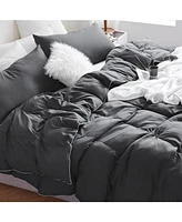 Coma Inducer Snorze Cloud Comforter Set Faded Black