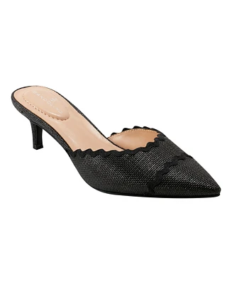 Bandolino Women's Mymy Pointed Toe Kitten Heel Mules