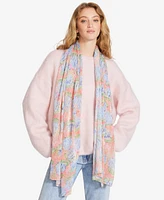Steve Madden Crinkle Lily Foil Rectangular Scarf