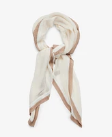Steve Madden Color Block Pleated Oblong Scarf