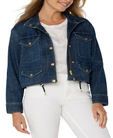 Liverpool Los Angeles Women's Cropped Cargo Jacket