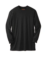 Boulder Creek by KingSize Men's Big & Tall Heavyweight Long-Sleeve No Pocket Crewneck Tee