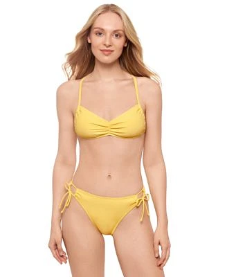 Salt Cove Juniors Sweetheart Bikini Top Side Tie Bottoms Exclusively At Macys