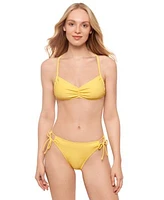 Salt Cove Juniors Sweetheart Bikini Top Side Tie Bottoms Exclusively At Macys