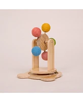 The Complete Interactive Play Center: Pinewood Ferris Wheel Cat Toy