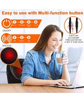 Shiatsu Massage Cushion with Heat, Full-Body Back, Neck, and Lumbar Relief, Usb Powered for Home, Office, or Car Use