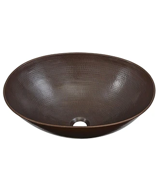 Slickblue Vessel Style Solid Copper Bathroom Sink for Elegant Vanity Designs