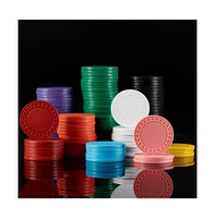 Slickblue Super Diamond Poker Chips 25-Pack - Clay Composite, $ Denomination