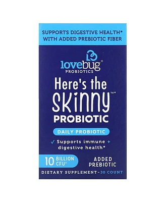 LoveBug Probiotics Here's The Skinny Probiotic 10 Billion Cfu