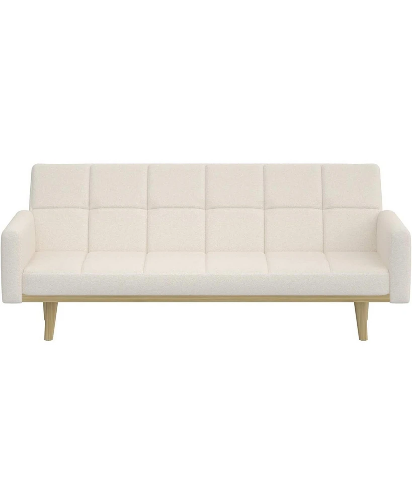 Slickblue Modern Mid-Century Sleeper Sofa Bed - Stylish Convertible Couch for Small Spaces