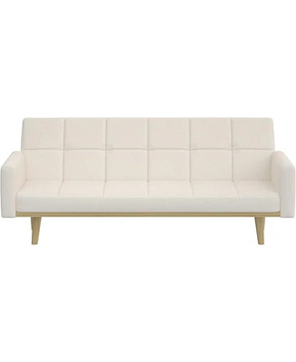 Slickblue Modern Mid-Century Sleeper Sofa Bed - Stylish Convertible Couch for Small Spaces