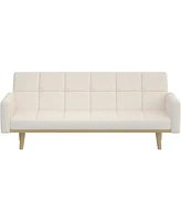 Slickblue Modern Mid-Century Sleeper Sofa Bed - Stylish Convertible Couch for Small Spaces