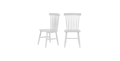 Slickblue Set of 2 Classic Spindle Back Solid Wood Dining Chair