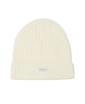 Jennie Liu 100% Cashmere Beanies for Women(Black, One