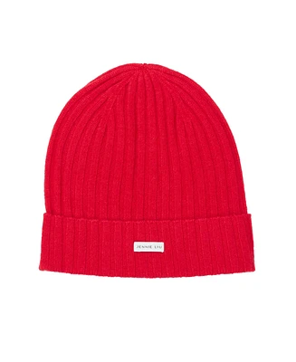 Jennie Liu 100% Cashmere Beanies for Women(Black, One