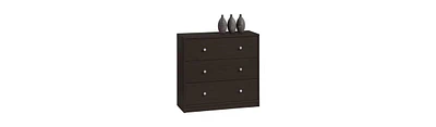 Slickblue Modern 3-Drawer Chest And Dresser For Bedroom