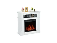 Slickblue Electric Tv Stand Fireplace - Modern Entertainment Center with Built-in Heater