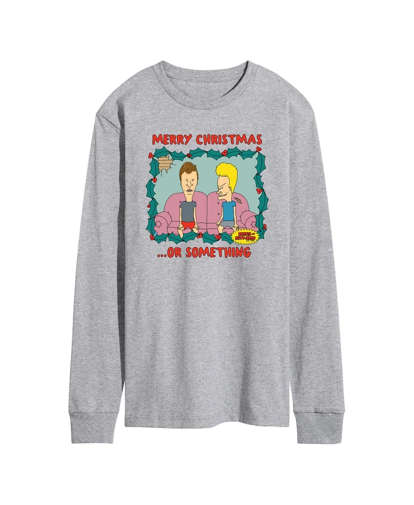 Airwaves Men's Beavis and Butthead Merry Christmas Long Sleeve Fleece