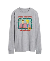 Airwaves Men's Beavis and Butthead Merry Christmas Long Sleeve Fleece