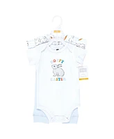 Hudson Baby Boys Unisex Cotton Bodysuit and Pant Set, Hoppy Easter, 9-12 Months