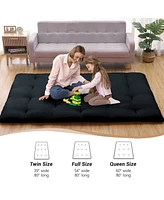 gaomon Japanese Floor Mattress Full, Portable Futon Thicken Sleeping Mattress, for Camping & Guest Room