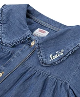 Levi's Little Girls Collared Top and Leggings, 2-Piece Set