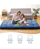 gaomon Japanese Floor Mattress Twin, Portable Futon Thicken Sleeping Mattress, for Camping & Guest Room