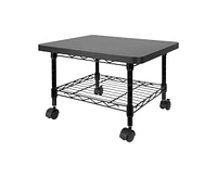 Slickblue Multipurpose Metal 2-Tier Mobile Under Desk Printer Stand Cart w/ Casters