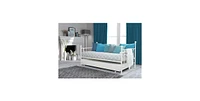 Slickblue Metal Daybed with Roll-Out Trundle for Extra Sleeping Space