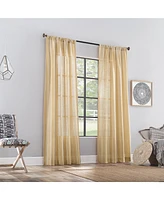 Archaeo Embroidered Stripe Linen Blend Curtain