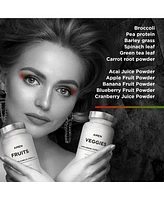 Amen Fruits + Veggies Vitamins Bundle Multivitamin Capsules Super Greens Red Fruits Superfood Supplement - 180ct