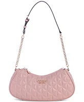 Guess Kori Top Zip Medium Quilted Shoulder Bag