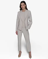 Karl Lagerfeld Paris Women's Peak-Lapel Open-Front Jacket