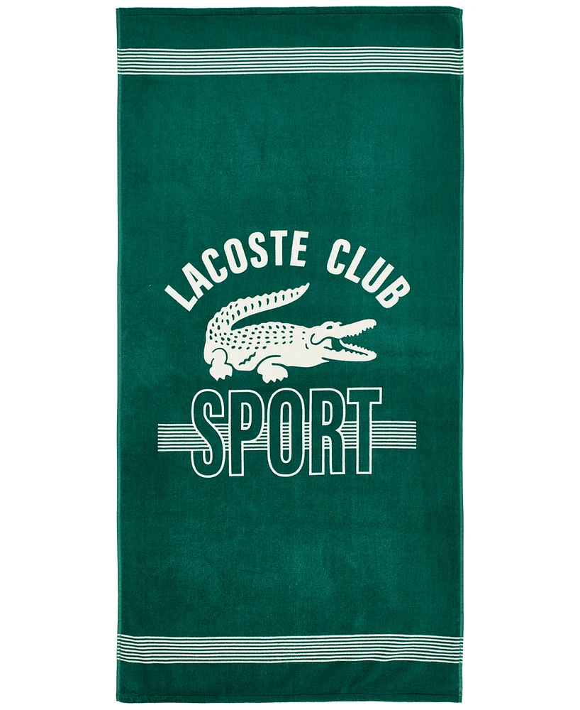 Lacoste Home Sporty Club Cotton Beach Towel