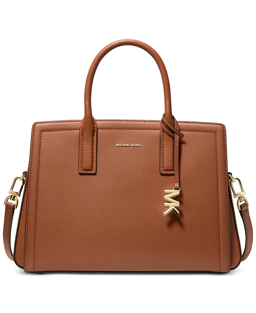 Michael Kors Laila Medium Leather Satchel