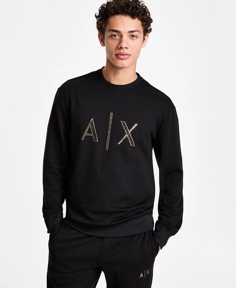 A|X Armani Exchange Men's Stud Logo Sweatshirt